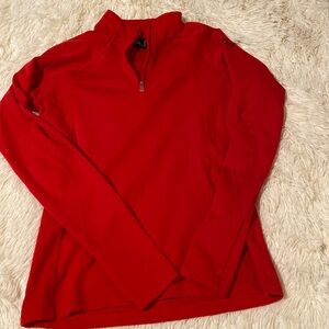 Spyder Medium women’s 1/4 zip. Gorgeous red color. Spyder logo on left shoulder